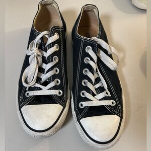 Classic Black Canvas Sneakers Men’s 6 / Women’s 8